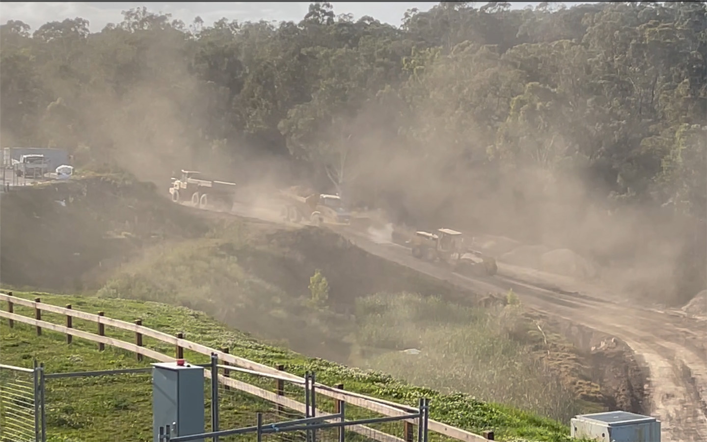 Yet the operator refused to clean the villas & apartments when the heavy machinery finally left the village